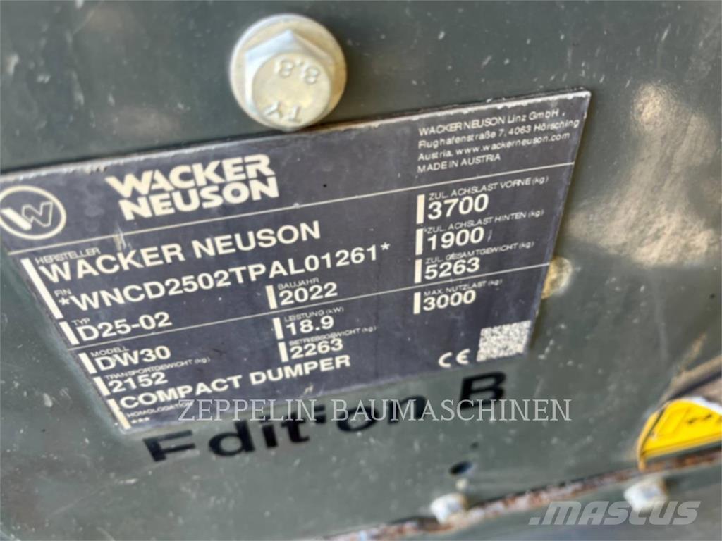 Wacker DW30 Kloubové dempry