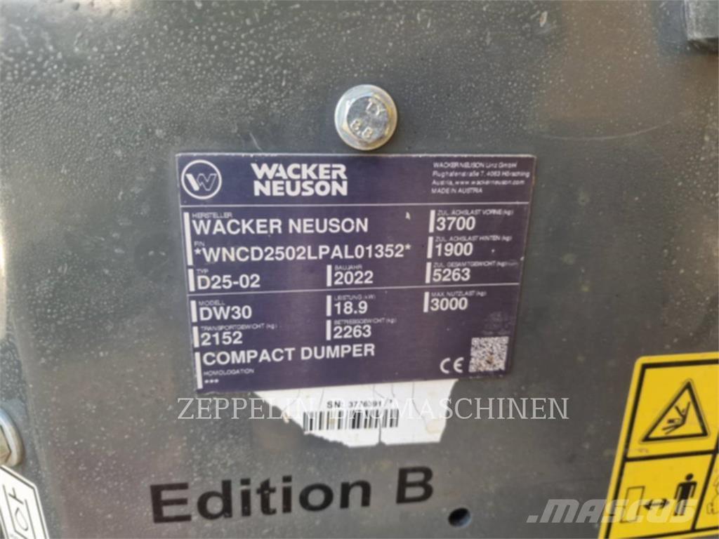 Wacker DW30 Kloubové dempry