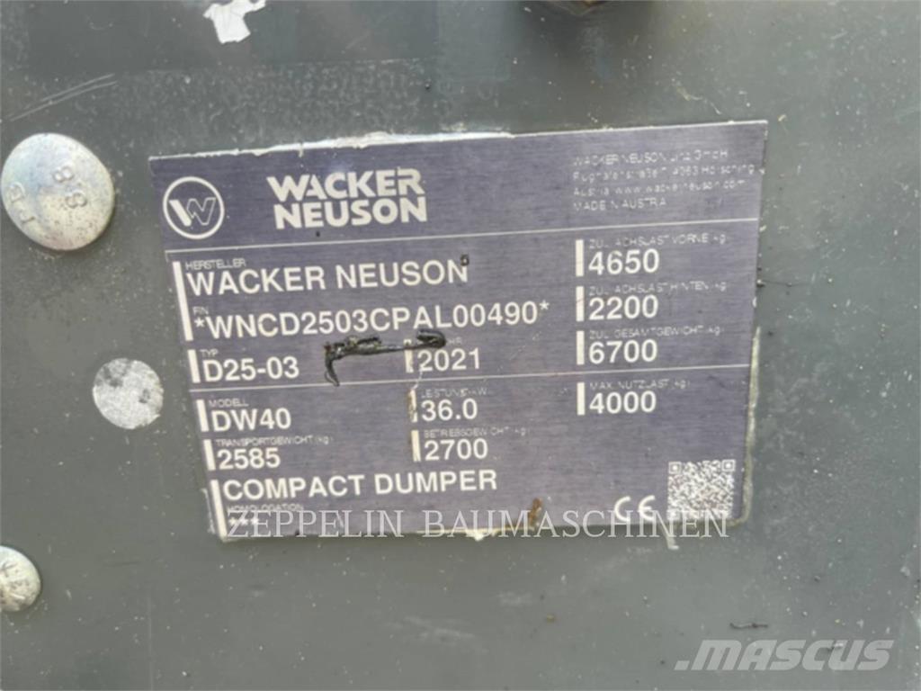 Wacker DW40 Kloubové dempry