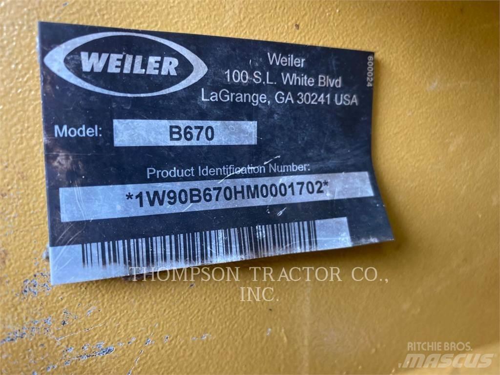 Weiler B670 Kácecí harvestory