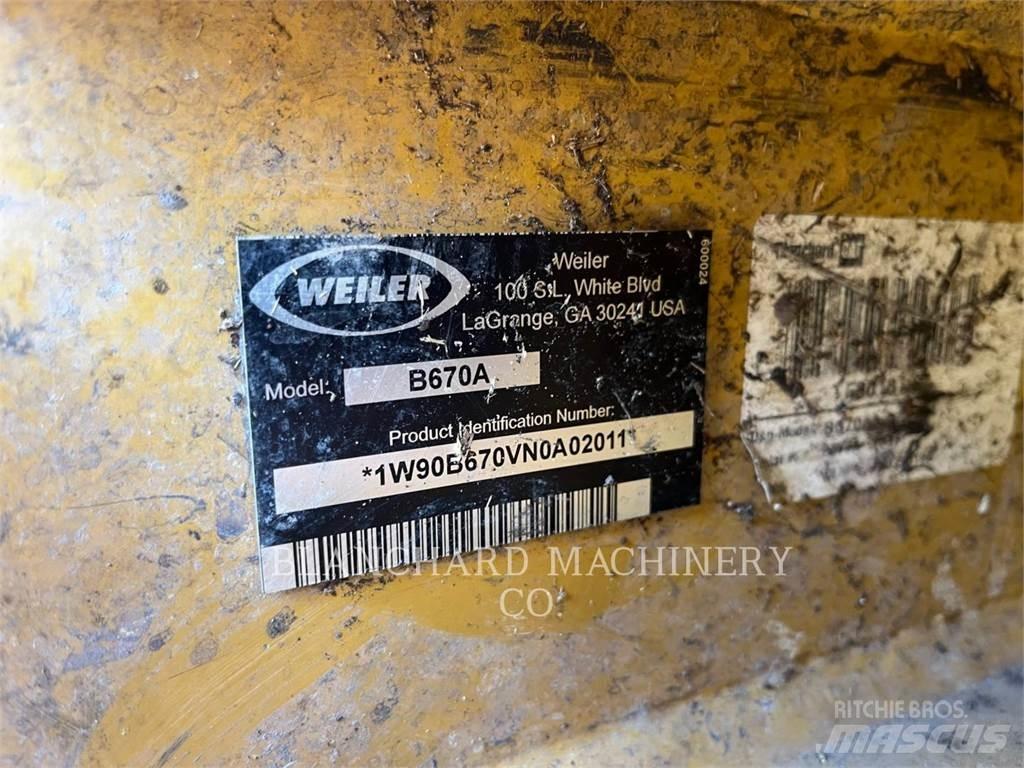 Weiler B670A Kácecí harvestory