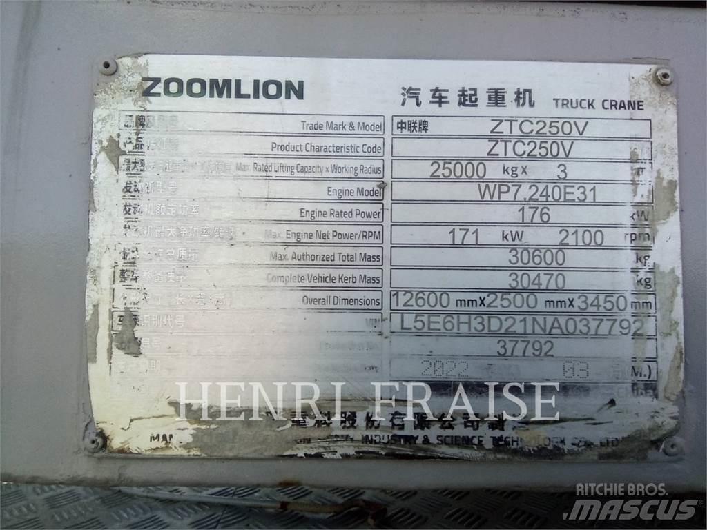 Zoomlion ZTC250V31 Univerzální terénní jeřáby
