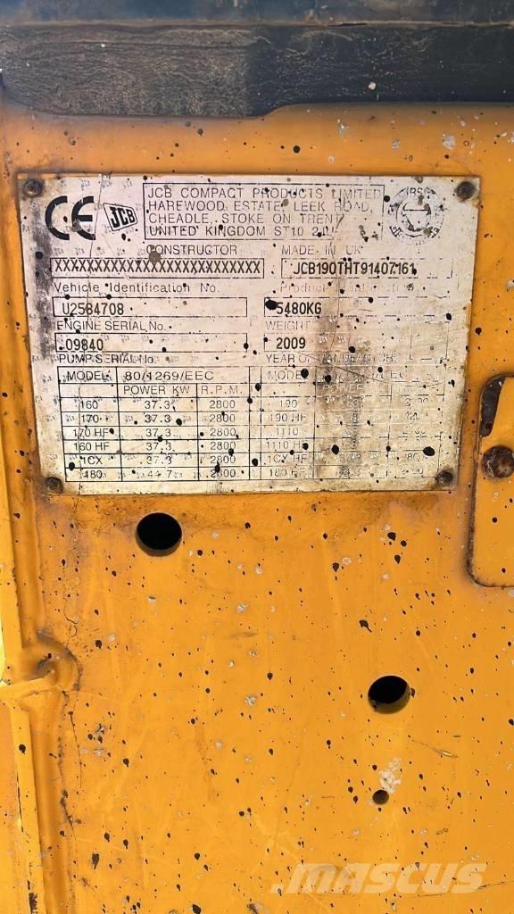 JCB 190 T Smykem řízené nakladače
