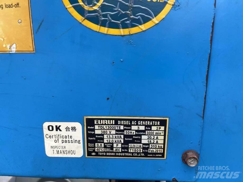 Yanmar 13.3KVA Naftové generátory