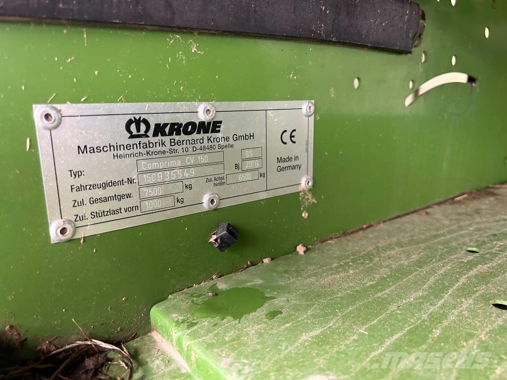Krone CV150XC Lis na válcové balíky