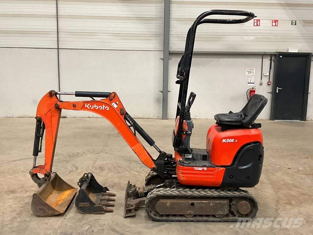 Kubota K 008-3 Mini rýpadla < 7t