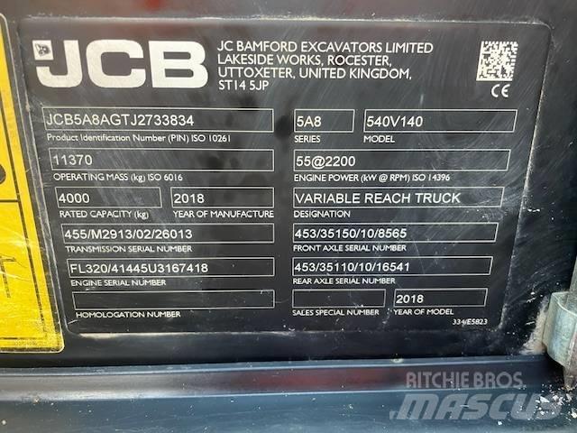 JCB 540-140 Teleskopické manipulátory