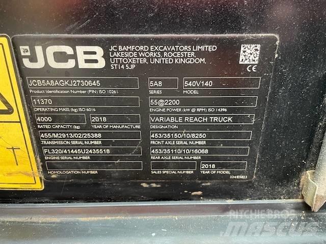 JCB 540-140 Teleskopické manipulátory