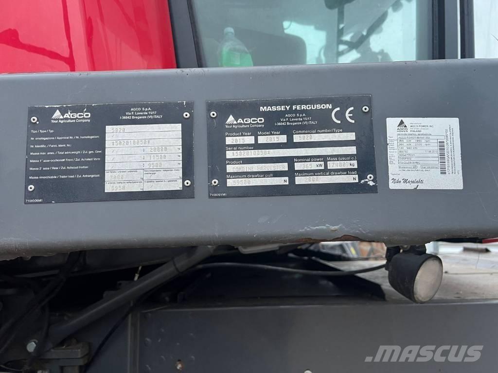Massey Ferguson 9380 Sklízecí mlátičky