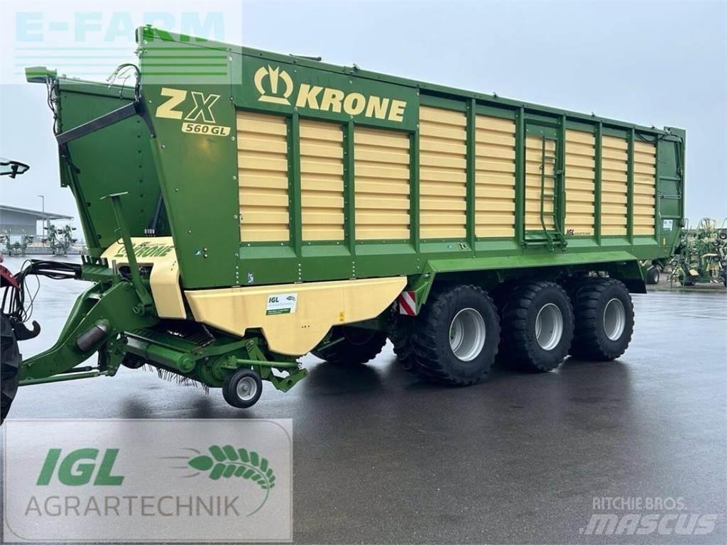 Krone zx 560 gl Obilné návěsy