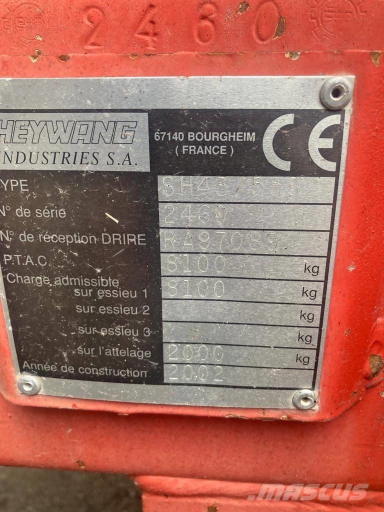 Heywang SH 43/55 S Rozmetadla chlévské mrvy