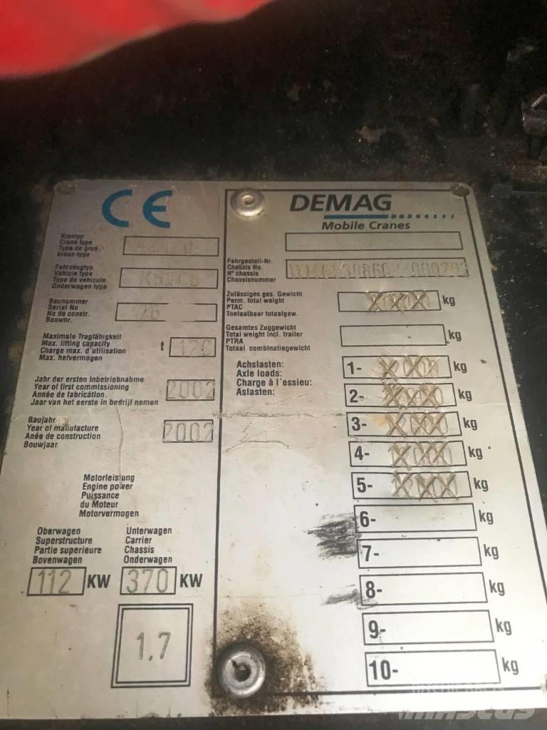 Demag AC 120 Univerzální terénní jeřáby