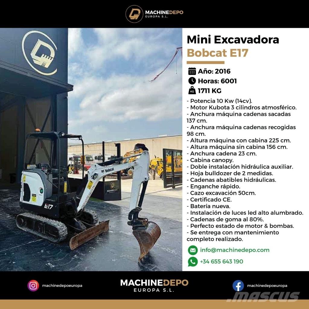 Bobcat E 17 Mini rýpadla < 7t