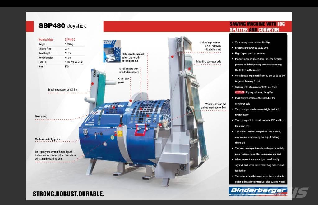 Binderberger SSP 480 Štípačky a řezačky dřeva