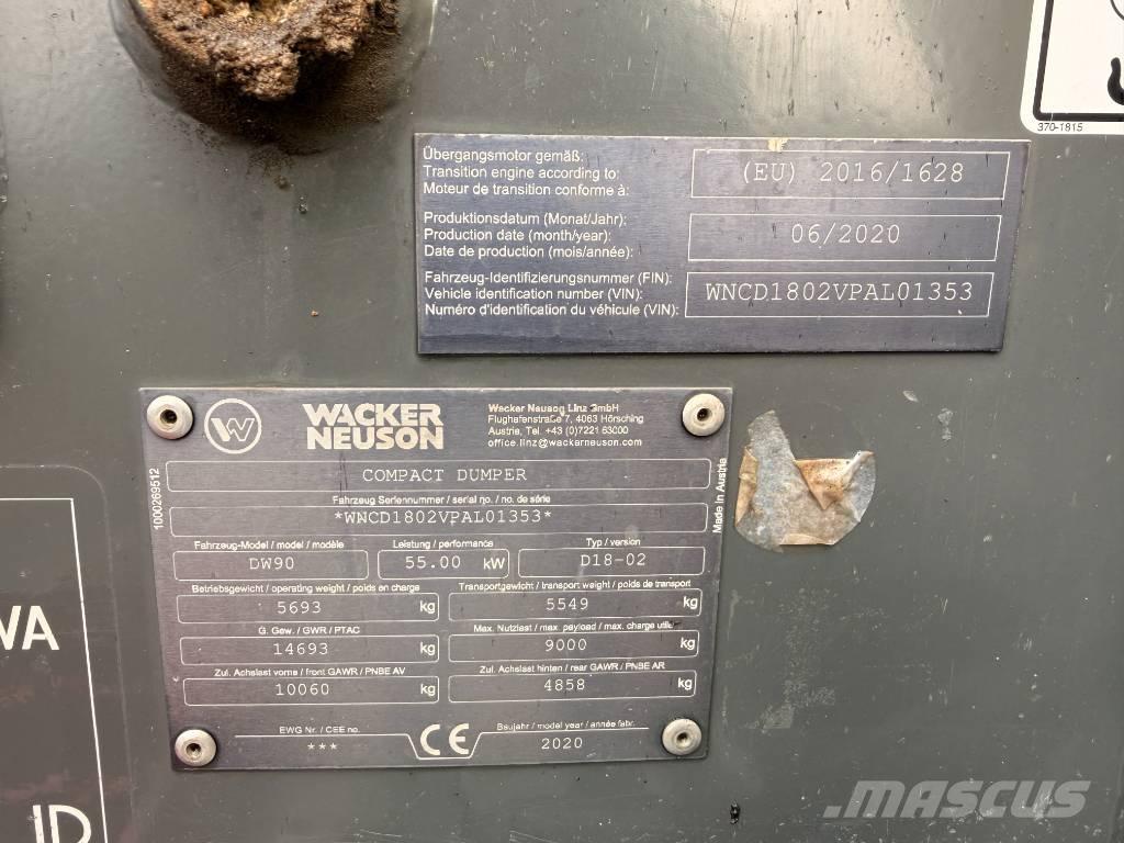 Wacker Neuson DW90 Vyklápěcí dempry