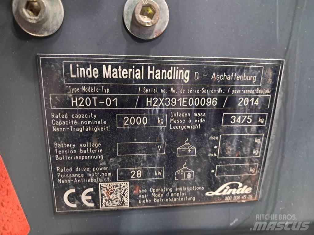 Linde H20T-01 LPG vozíky