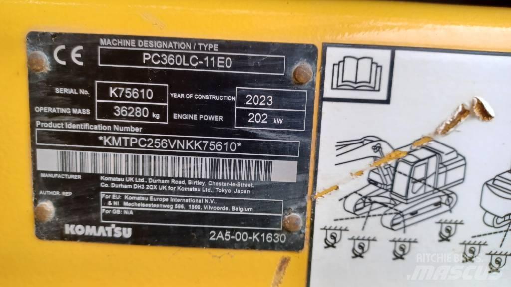 Komatsu PC360LC-11E0 Pásová rýpadla