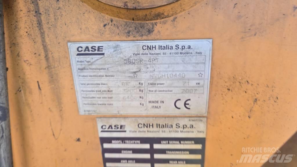 CASE 580 SR Rýpadlo-nakladače