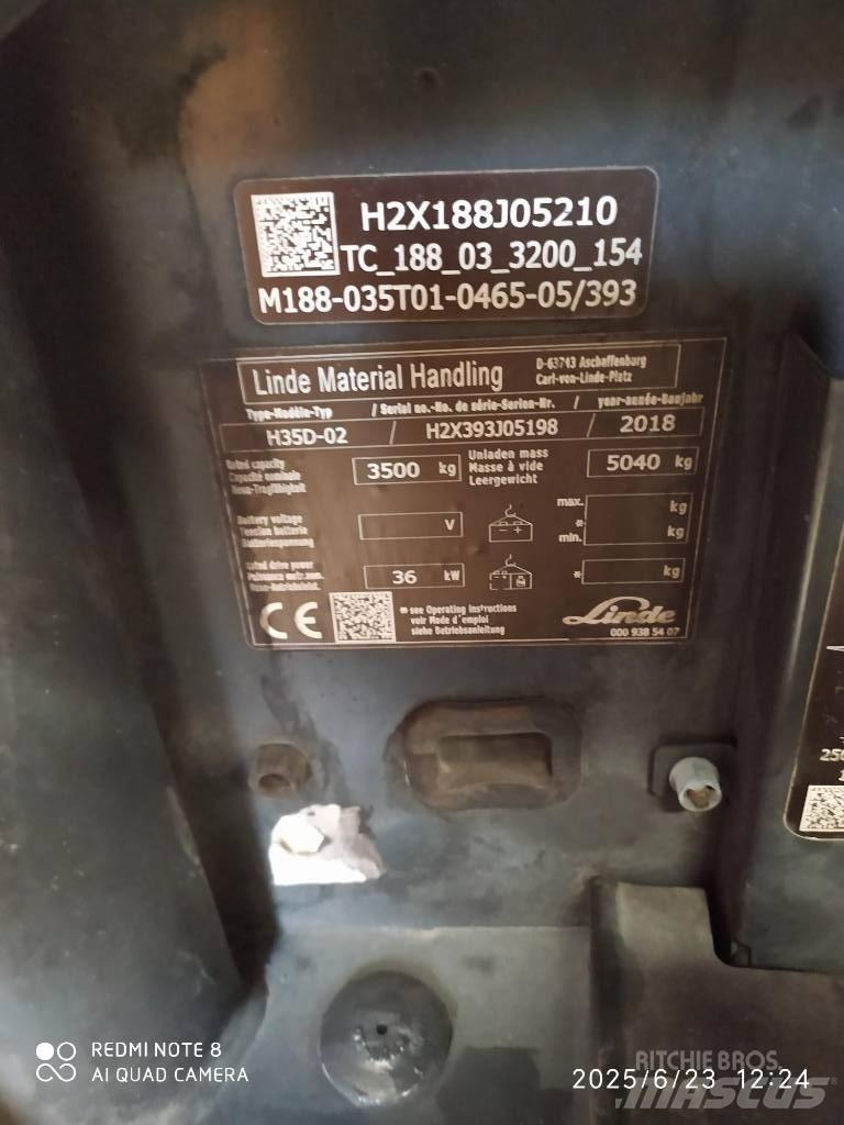 Linde H 35 D Dieselové vozíky