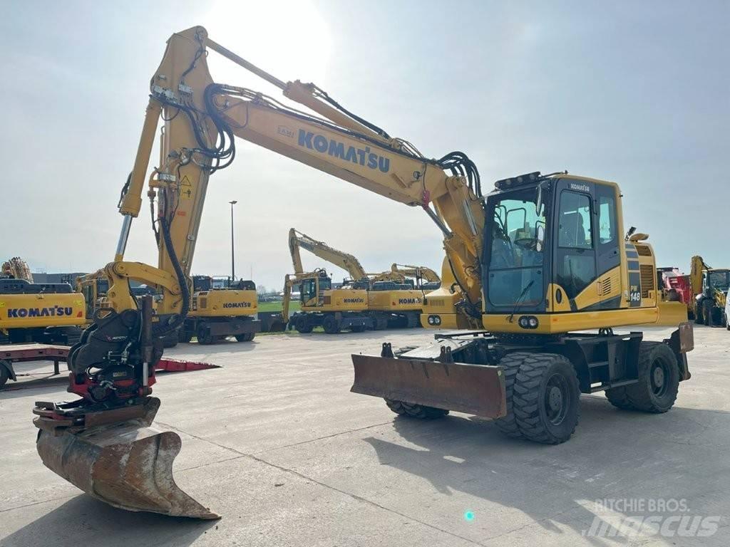 Komatsu PW 148-11 Kolová rýpadla