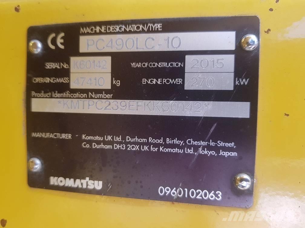 Komatsu PC 490 LC-10 Pásová rýpadla