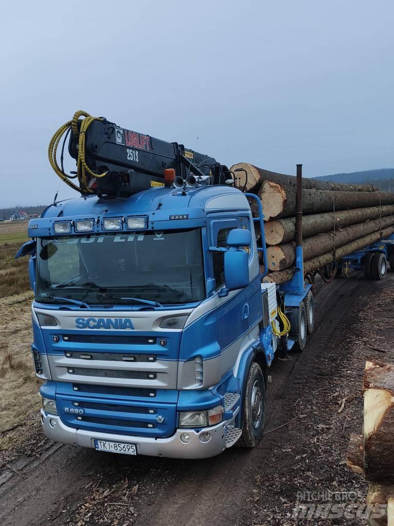 Scania R 620 Vozy na přepravu kmenů