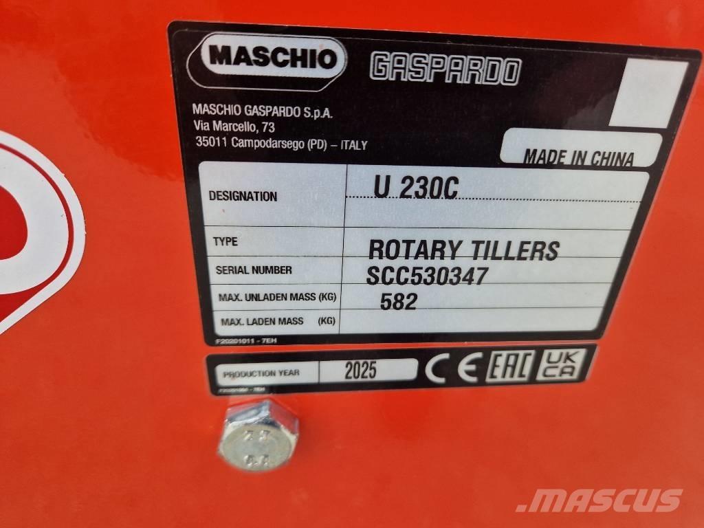 Maschio U 230 Rotační brány a půdní frézy