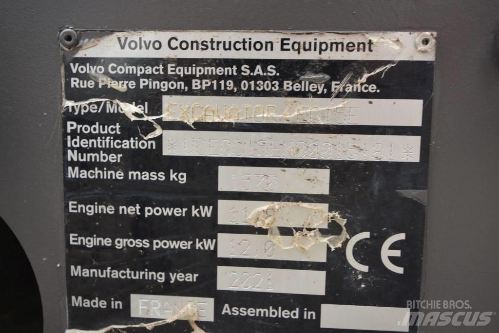 Volvo EC 15 E Mini rýpadla < 7t