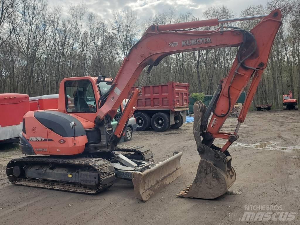 Kubota KX080-3 Pásová rýpadla