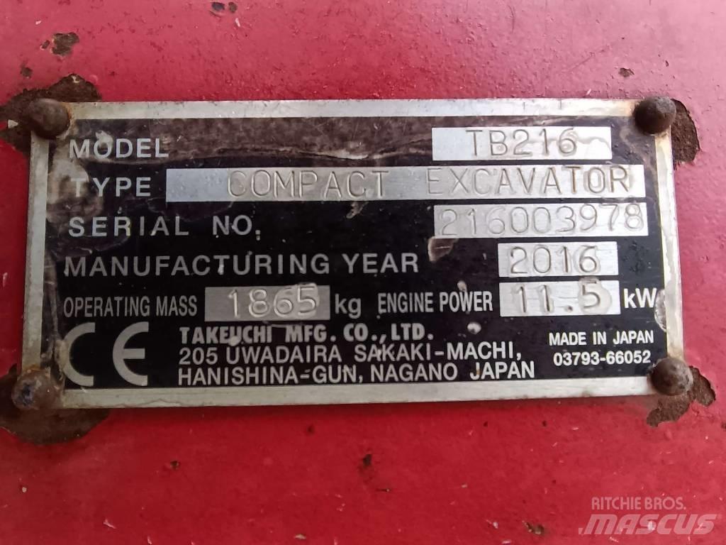 Takeuchi TB216 Stavebnictví - ostatní