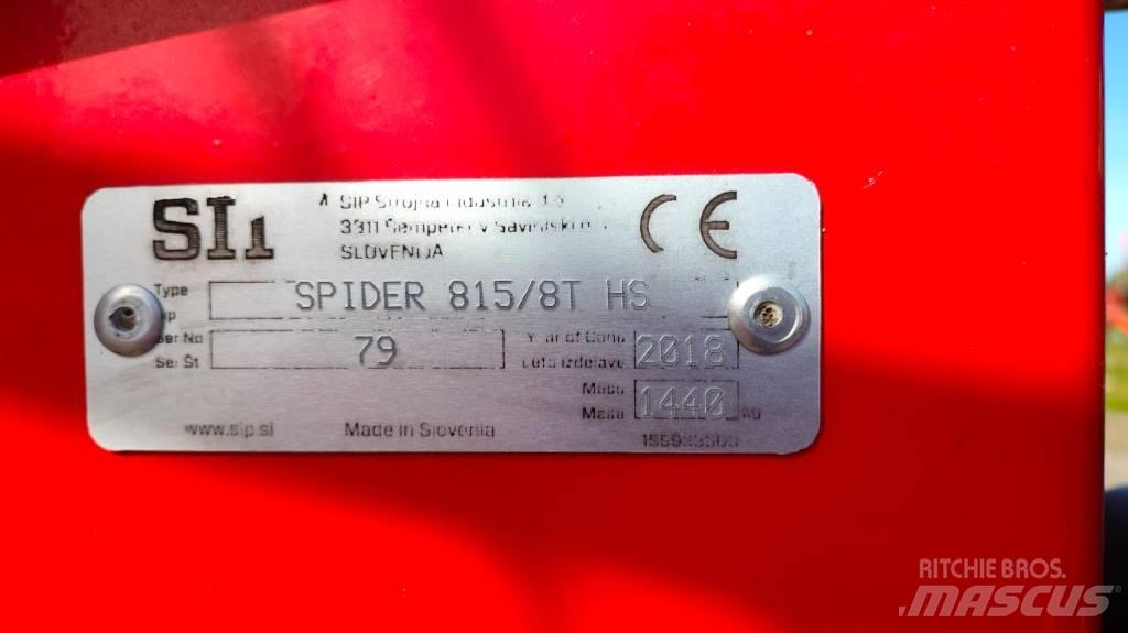 SIP SPIDER 815|8 T Obraceče a shrabovače sena