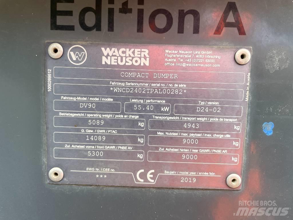 Wacker Neuson DV 90 Vyklápěcí dempry