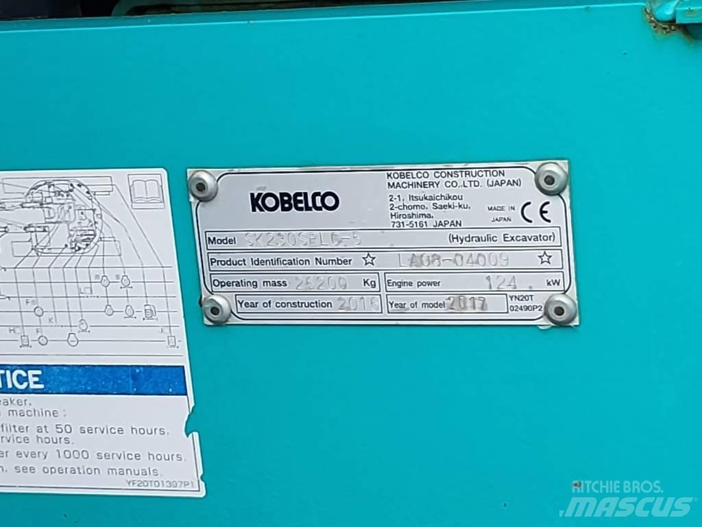 Kobelco SK230SRLC-5 Pásová rýpadla