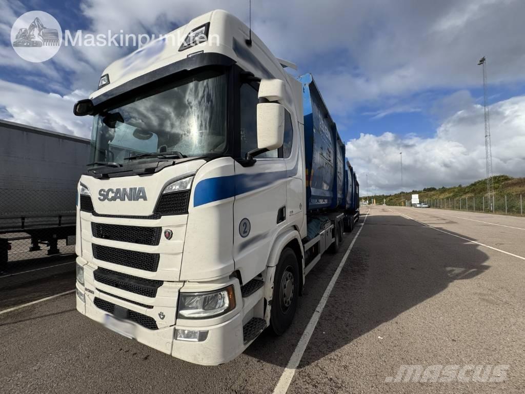 Scania R 580 EKIPAGE Hákový nosič kontejnerů