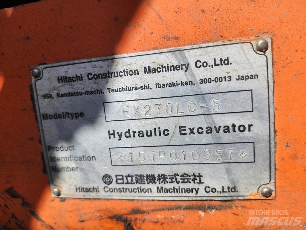 Hitachi EX 270 LC-5 Pásová rýpadla