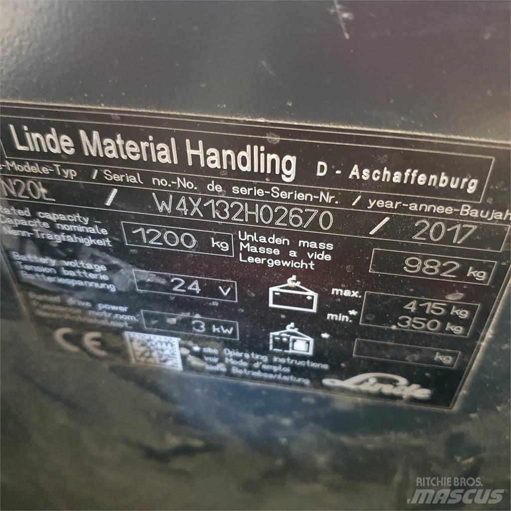 Linde N20L kurz Střednězdvižný vozík