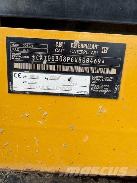 CAT 308 CR Midi rýpadla 7t - 12t