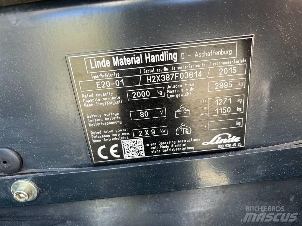 Linde E20-01 Akumulátorové vozíky