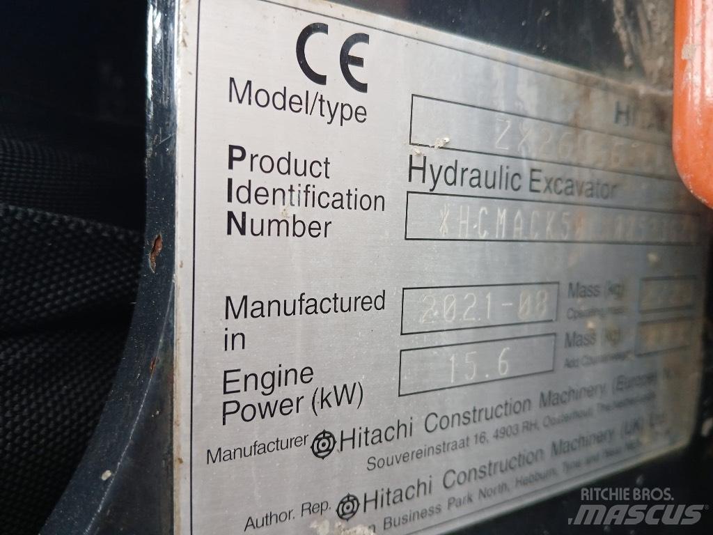 Hitachi ZX 26 U-6 Mini rýpadla < 7t