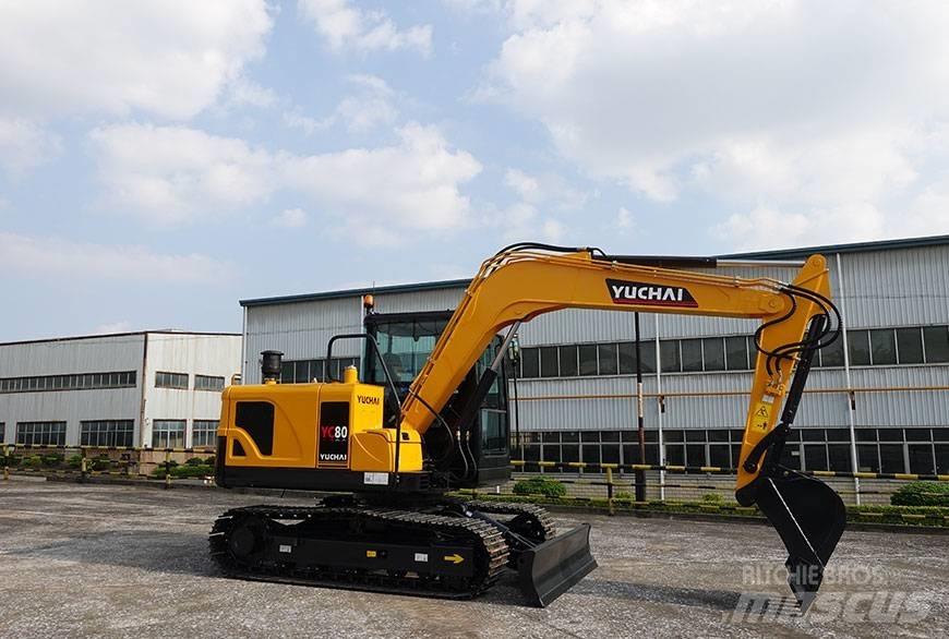 Yuchai YC80 PREMIUM Pásová rýpadla