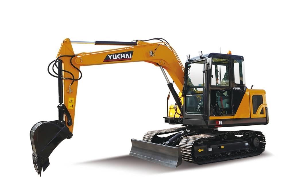 Yuchai YC80 PREMIUM Pásová rýpadla