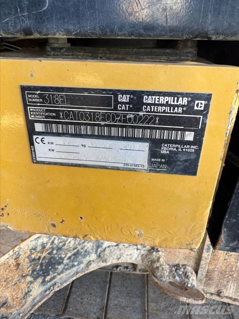 CAT 318 E L Pásová rýpadla