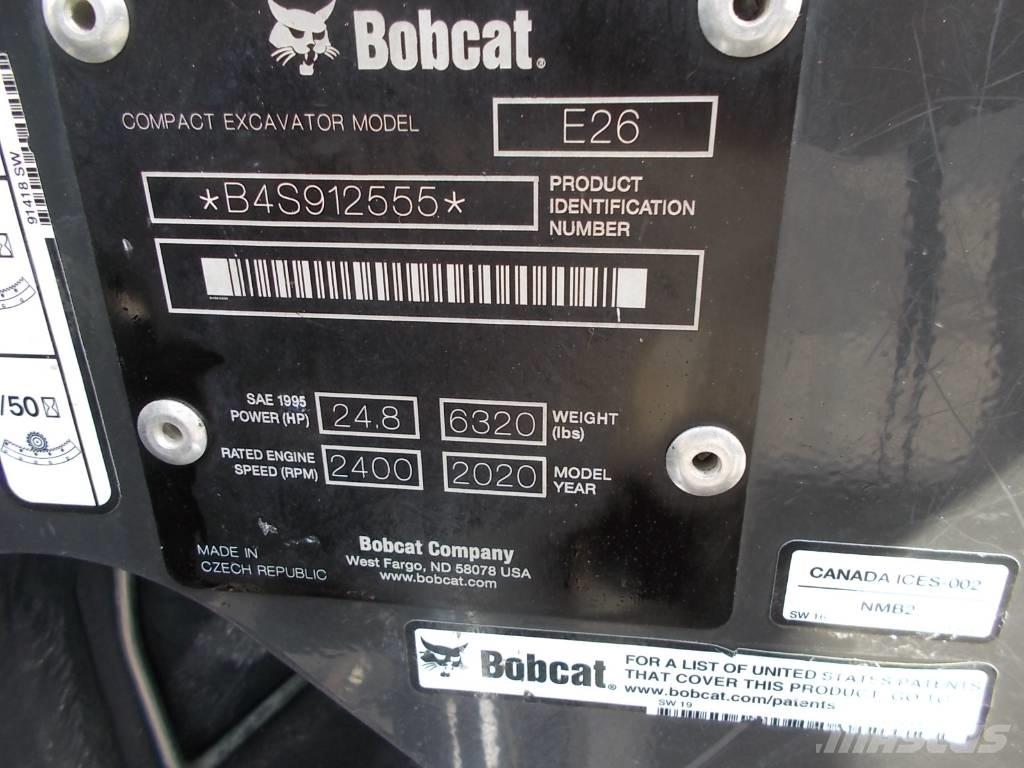 Bobcat E26GM Mini rýpadla < 7t