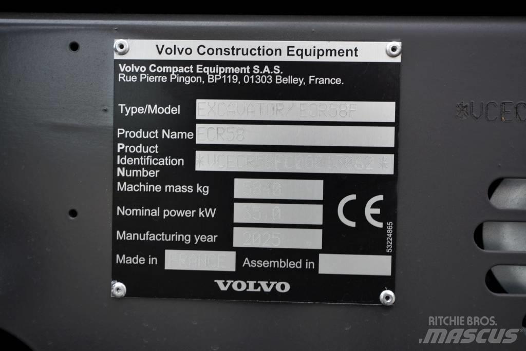 Volvo ECR 58 F Mini rýpadla < 7t