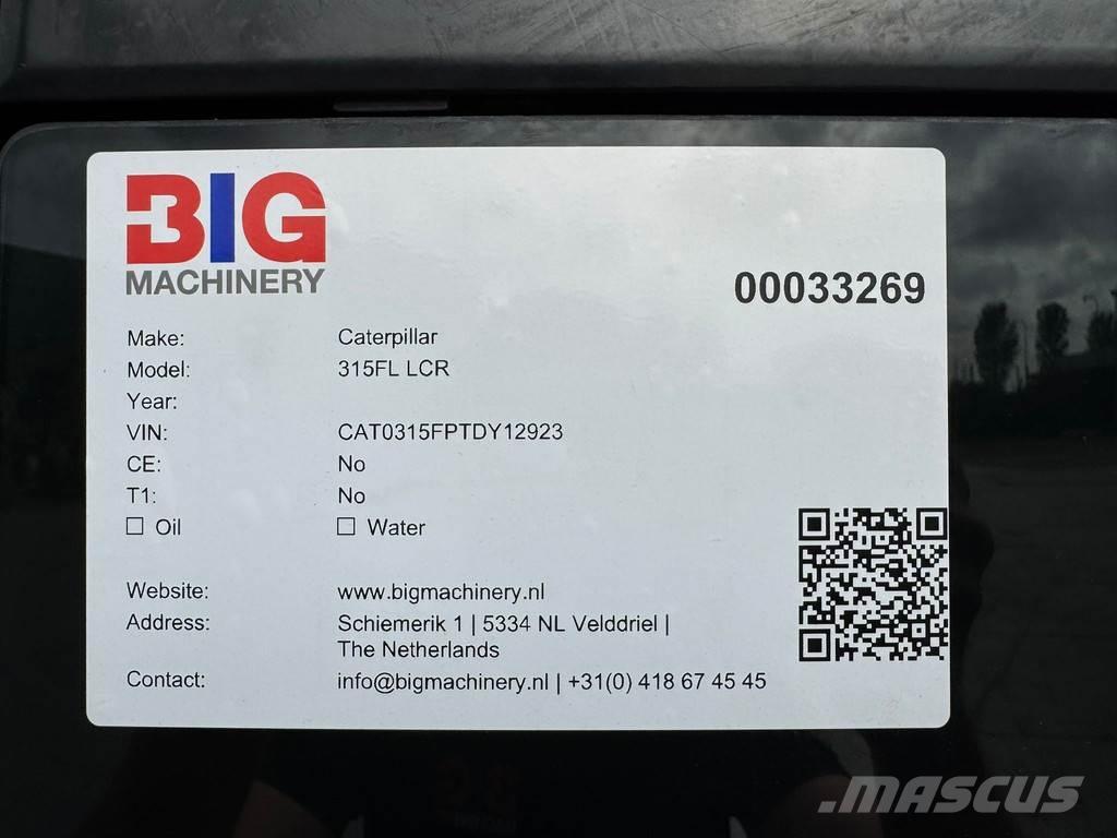 CAT 315F LCR Pásová rýpadla