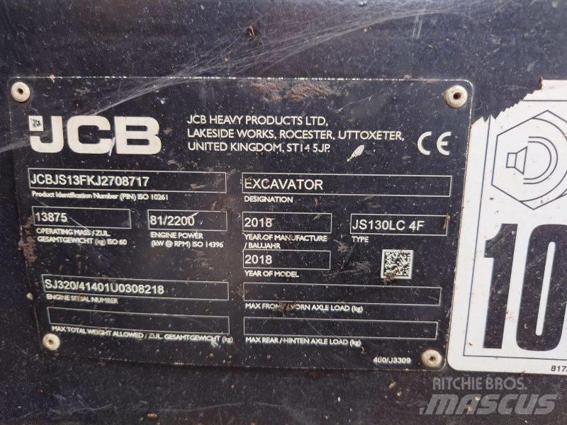 JCB JS 130 LC Pásová rýpadla