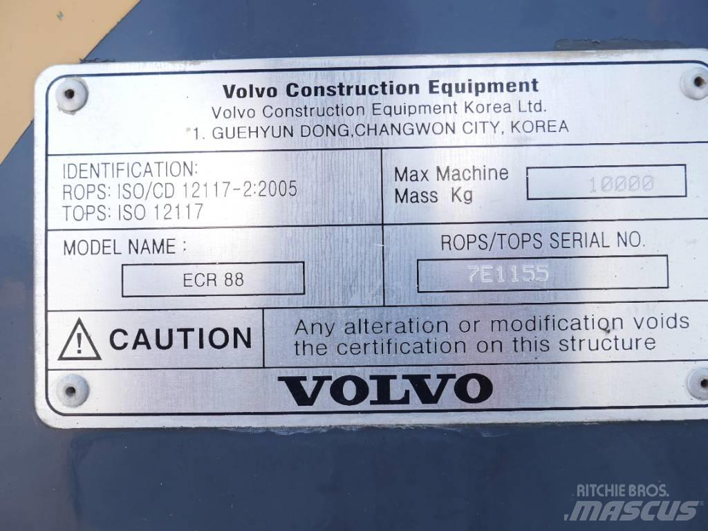 Volvo ECR 88 Midi rýpadla 7t - 12t