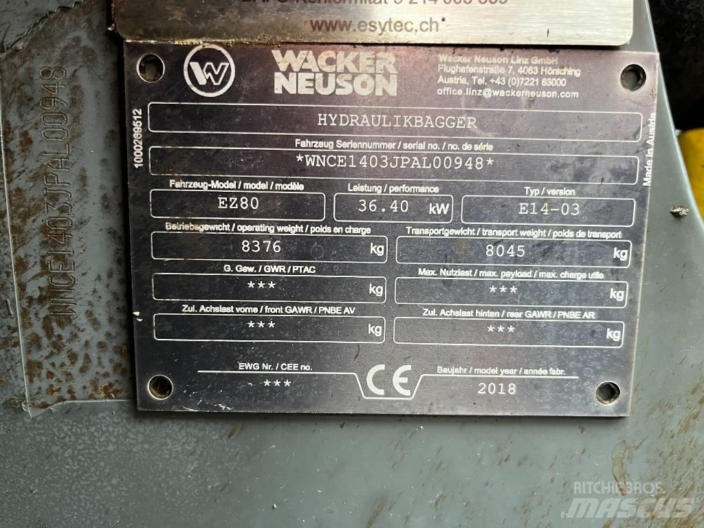 Wacker Neuson EZ 80 Midi rýpadla 7t - 12t