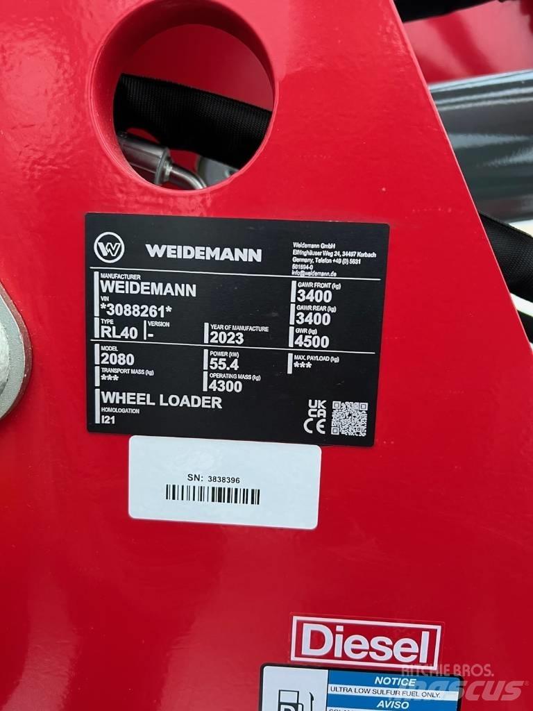 Weidemann 2080 Kolové nakladače