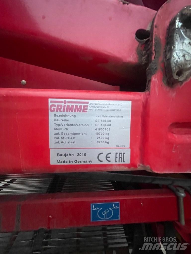 Grimme SE 150-60 Bramborové kombajny / sklízeče